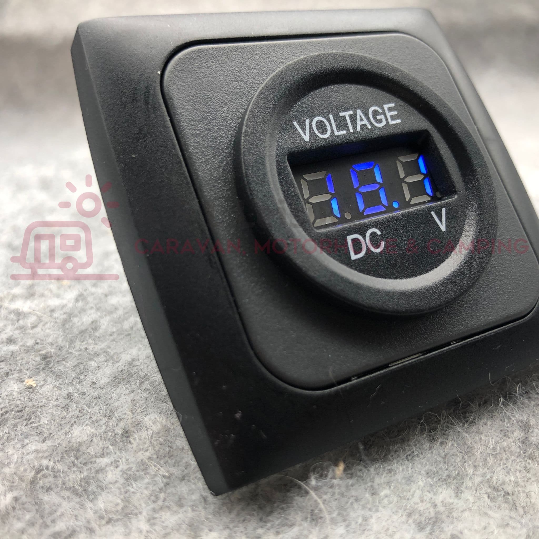 CBE C-Line Blue LED Volt Meter & Faceplate - CS Black Range